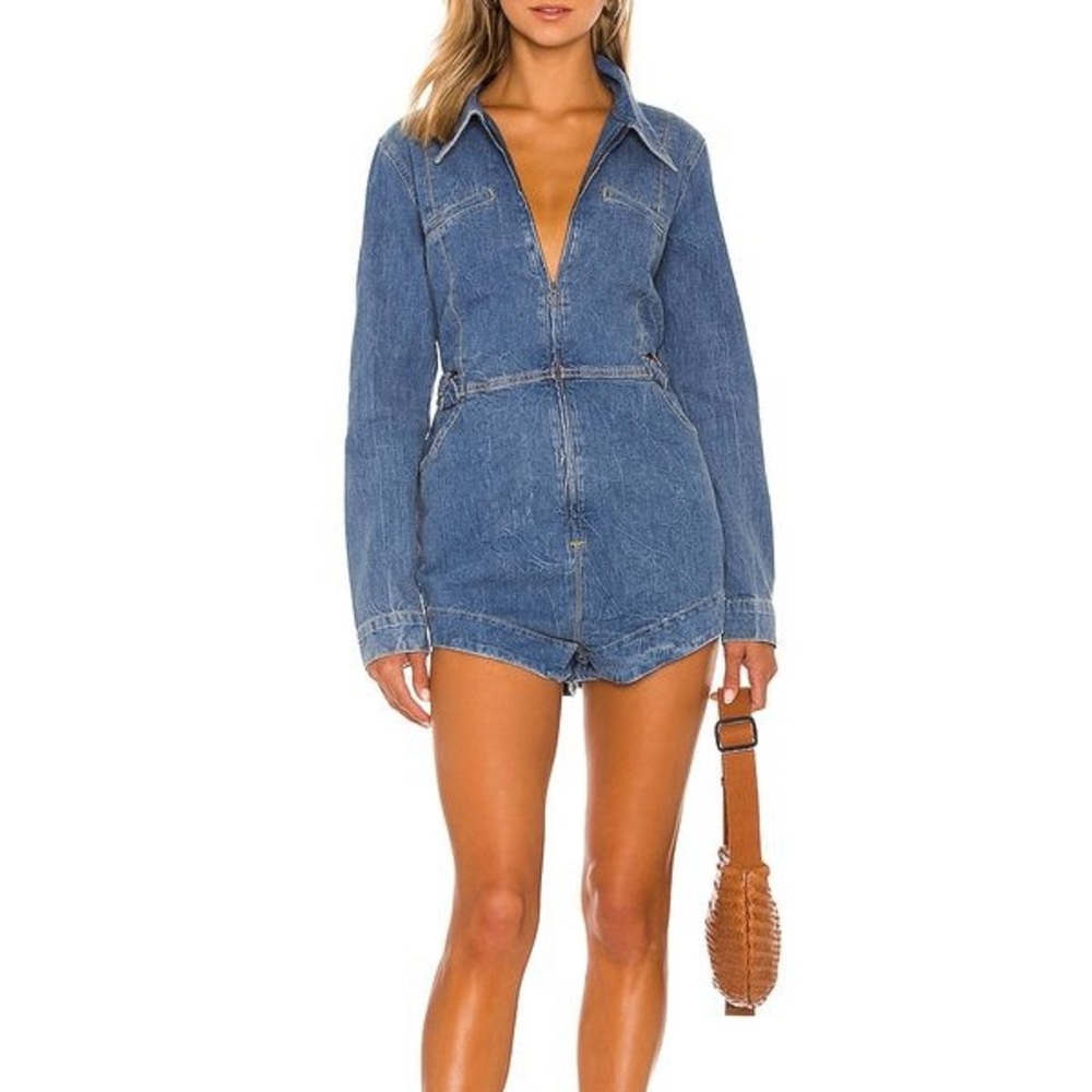 One Teaspoon Resort Blue Margot Jumpsuit